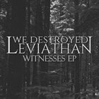 WE DESTROYED LEVIATHAN Witnesses EP album cover