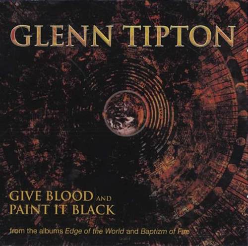 GLENN TIPTON - Give Blood / Paint it Black cover 