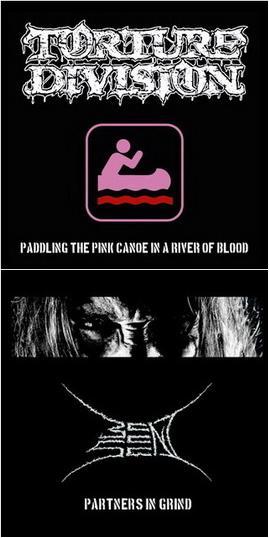 TORTURE DIVISION - Paddling the Pink Canoe in a River of Blood/Partners in Grind cover 