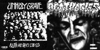 UNHOLY GRAVE - Agonies / No Gain - Just Pain cover 