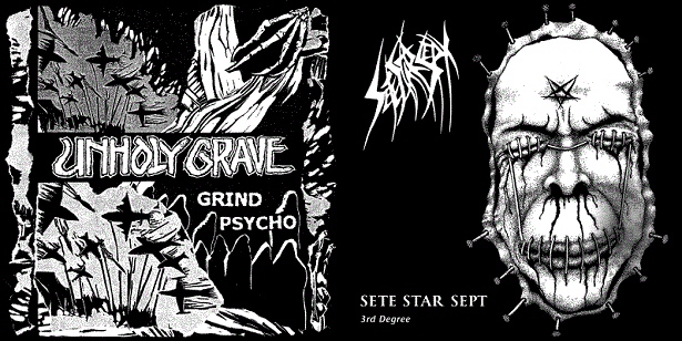 UNHOLY GRAVE - Grind Psycho / 3rd Degree cover 