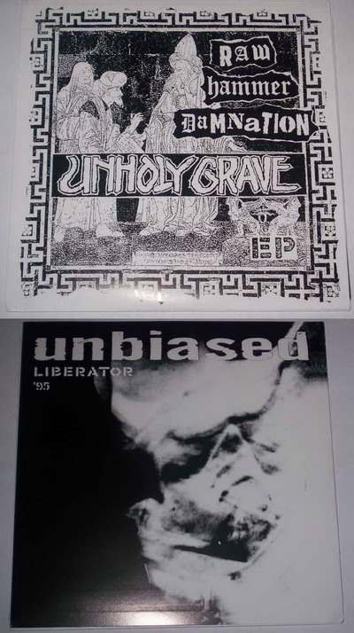 UNHOLY GRAVE - Raw Hammer Damnation / Liberator '95 cover 