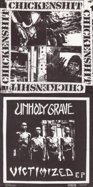 UNHOLY GRAVE - Untitled / Victimized cover 