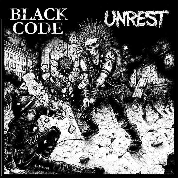 UNREST (NW) - Black Code / Unrest cover 
