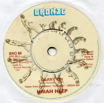 URIAH HEEP - Carry On cover 