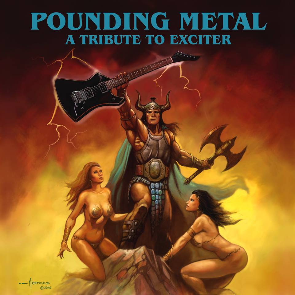 VARIOUS ARTISTS (TRIBUTE ALBUMS) - Pounding Metal - A Tribute to Exciter cover 