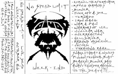 VOIVOD - No Speed Limit Weekend cover 