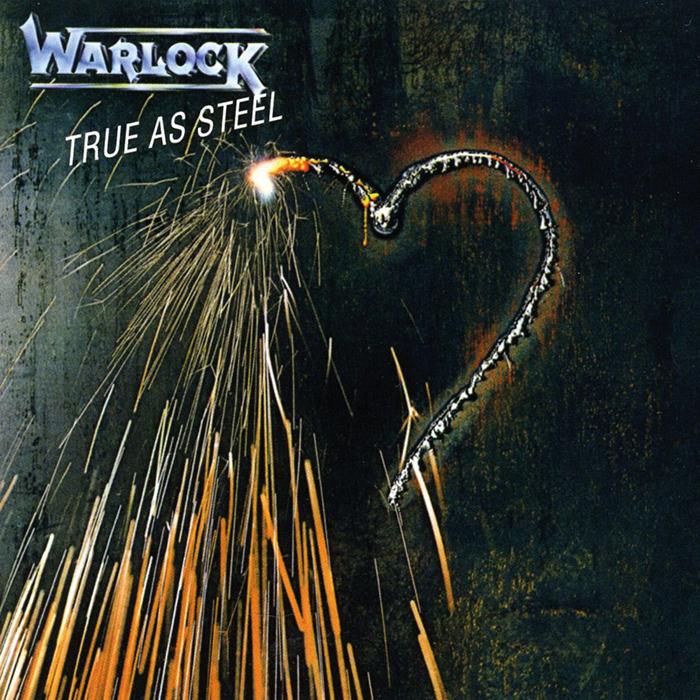 WARLOCK - True as Steel cover 