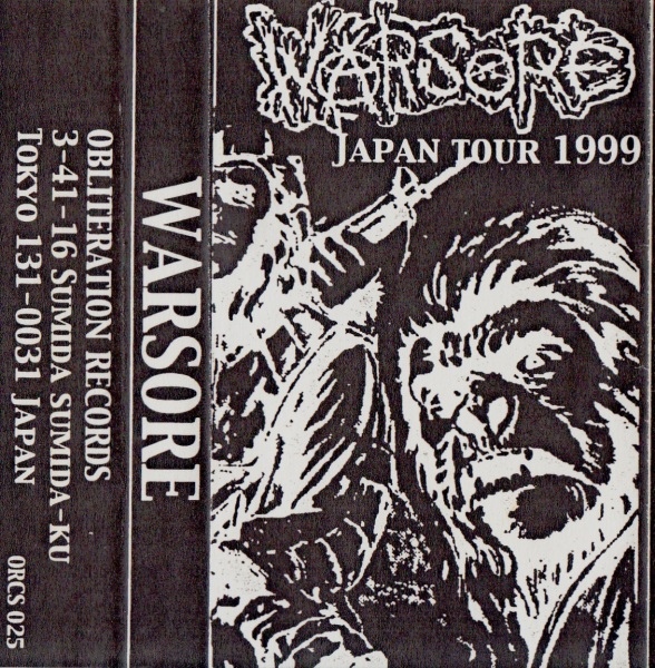 WARSORE - Japan Tour 1999 cover 