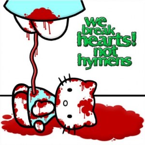 WE BREAK HEARTS! NOT HYMENS - Suicide Is the Most Honest Form Of Self-Deprecating Humour cover 