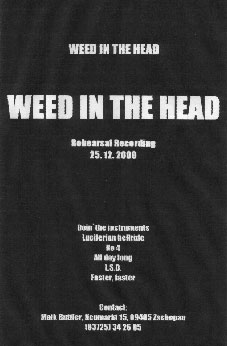 WEED IN THE HEAD - Weed In The Head cover 