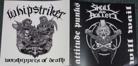 WHIPSTRIKER - Skull and Bullets / Whipstriker cover 