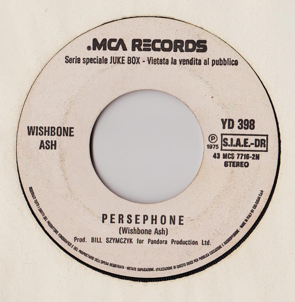 WISHBONE ASH - Persephone cover 