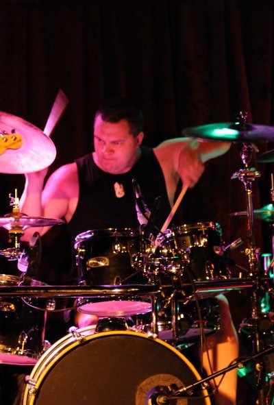 Core member Kori Barnett on drums