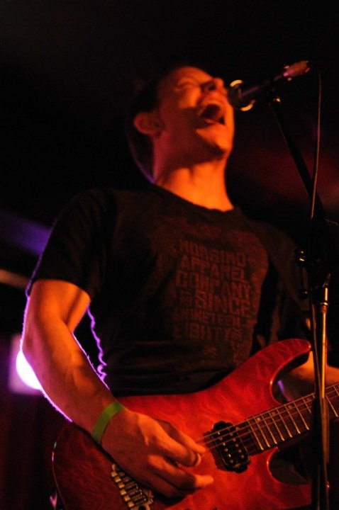 Core member, Rob Lambert, on vocals and guitars