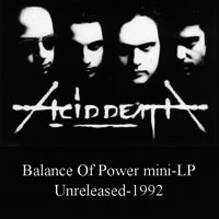 ACID DEATH - Balance of power cover 
