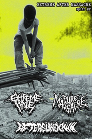 AFTERSUNDOWN - Extreme After Massacre - Split EP cover 