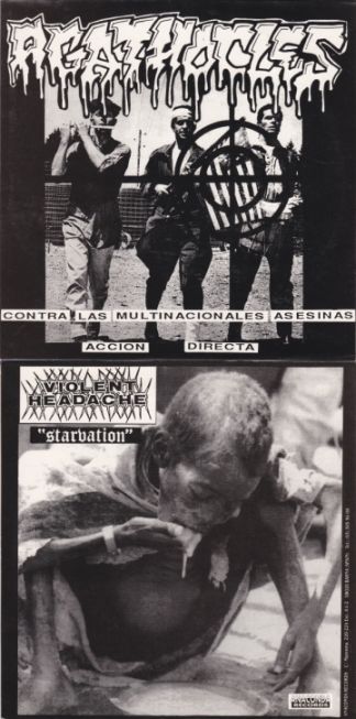 AGATHOCLES - Contra las Multinacionales Asesinas Acción Directa / Starvation cover 