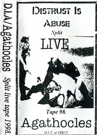 AGATHOCLES - Split Live Tape 1998 cover 