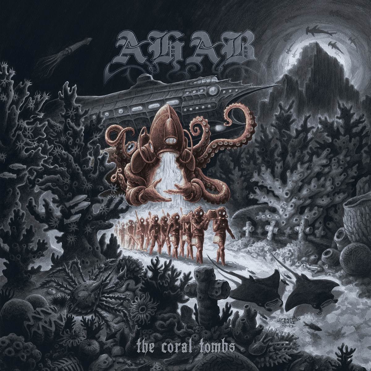 AHAB - The Coral Tombs cover 