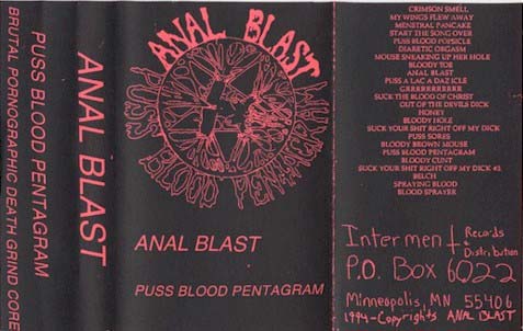 ANAL BLAST - Puss Blood Pentagram cover 