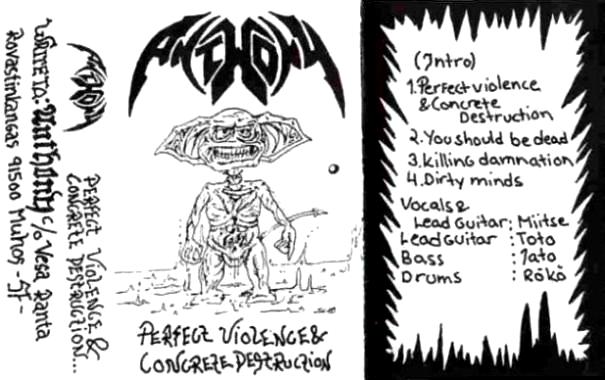 ANTHONY - Perfect Violence & Concrete Destruction cover 