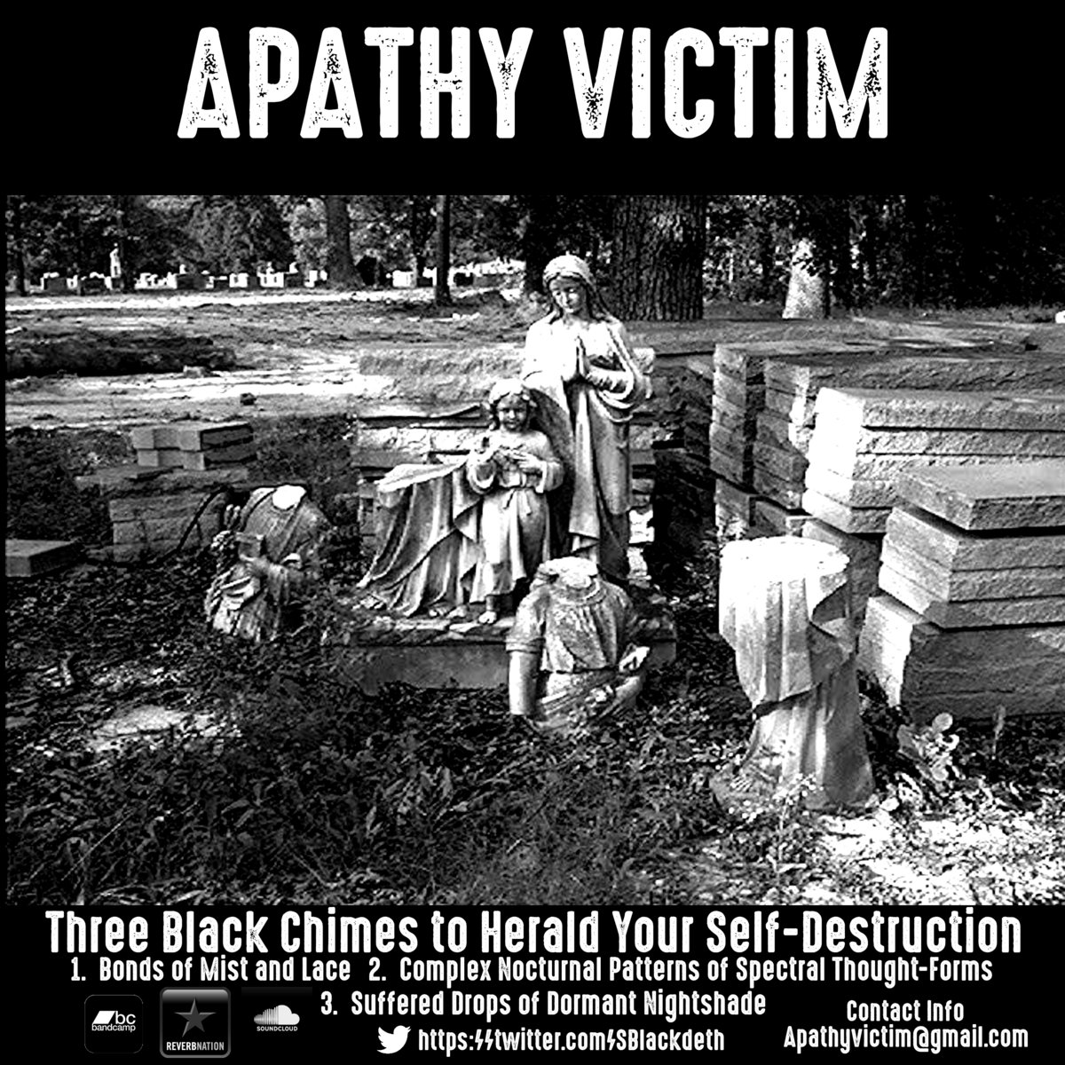 APATHY VICTIM - Three Black Chimes To Herald Your Self​-​Destruction cover 
