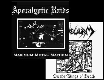 APOKALYPTIC RAIDS - Maximum Metal Mayhem / On the Wings of Death cover 
