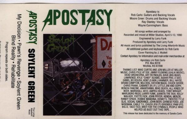 APOSTASY (KS) - Soylent Green cover 