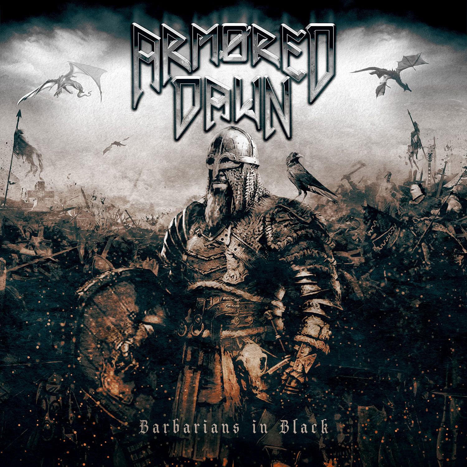 ARMORED DAWN - Barbarians in Black cover 