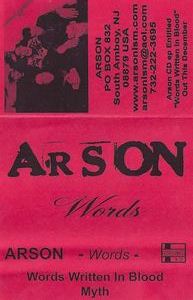 ARSON - Words cover 