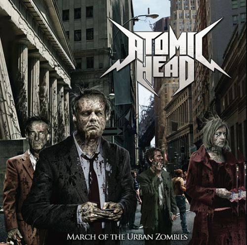 ATOMIC HEAD - March of the Urban Zombies cover 