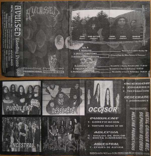 AVULSED - Bleeding Promo '99 cover 