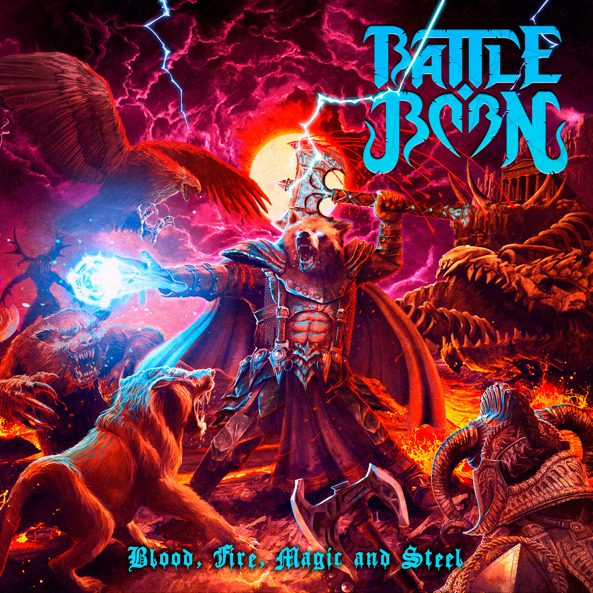 BATTLE BORN - Blood, Fire, Magic and Steel cover 