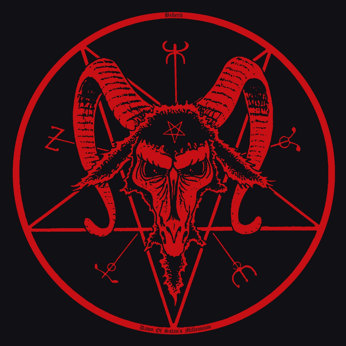 BEHERIT - Dawn of Satan's Millenium cover 