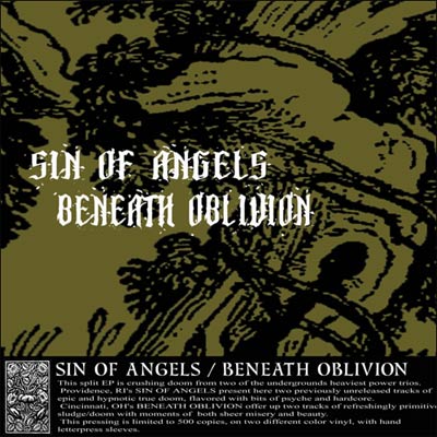 BENEATH OBLIVION - Sin of Angels / Beneath Oblivion cover 