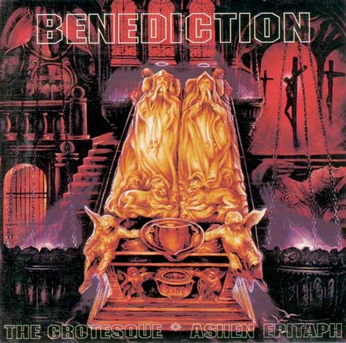 BENEDICTION - The Grotesque / Ashen Epitaph cover 