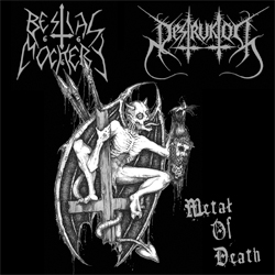 BESTIAL MOCKERY - Metal of Death cover 