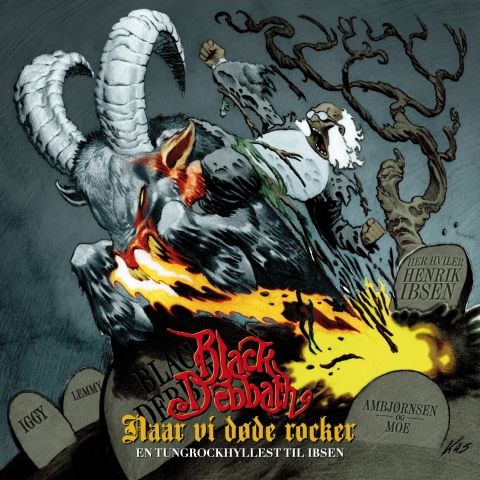 BLACK DEBBATH - Naar vi døde rocker cover 