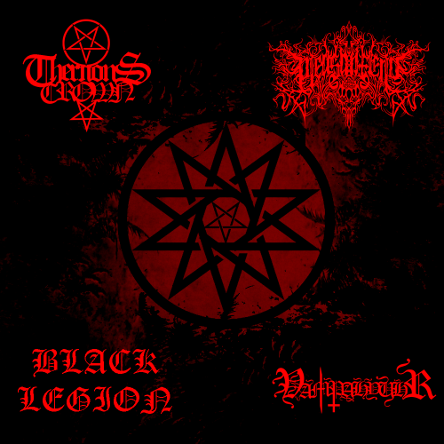 BLACK LEGION - 4 Way Split from Hell cover 