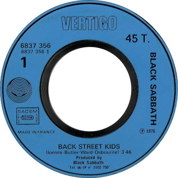 BLACK SABBATH - Back Street Kids cover 