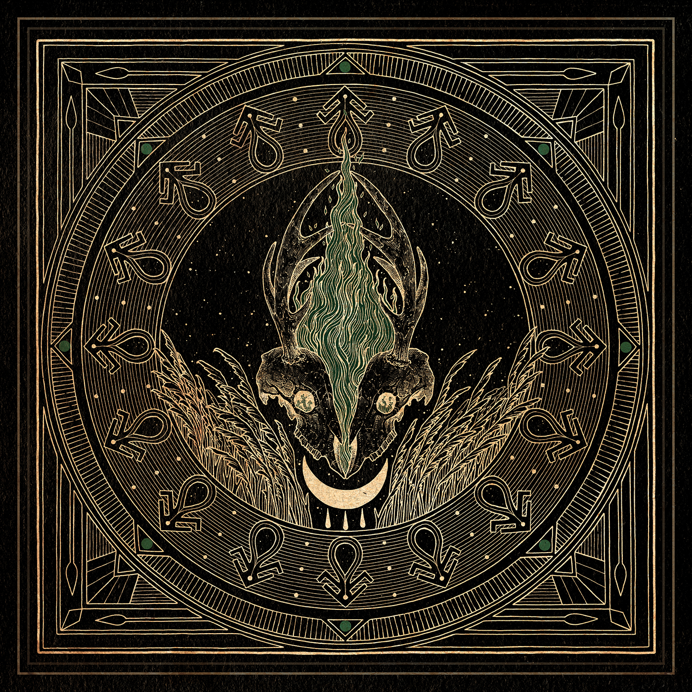 BLACKBRAID - Moss Covered Bones On The Altar Of The Moon cover 