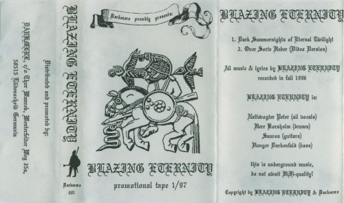 BLAZING ETERNITY - Promotional tape 1/97 cover 