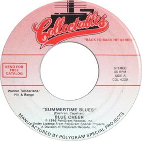 BLUE CHEER - Summertime Blues / Signs cover 