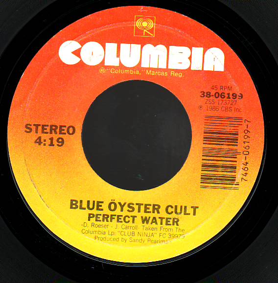BLUE ÖYSTER CULT - Perfect Water / Spy In The House Of Night cover 