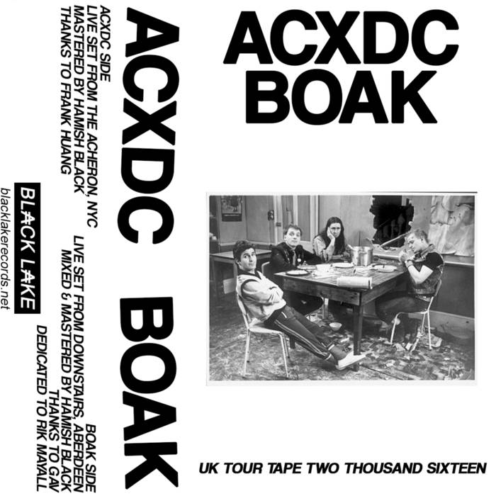 BOAK - UK Tour Tape Two Thousand Sixteen cover 