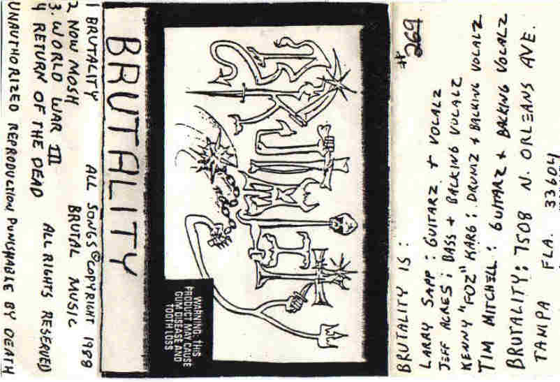 BRUTALITY - Brutality Version 2 cover 