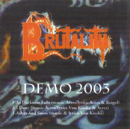 BRUTALITY - Demo 2003 cover 