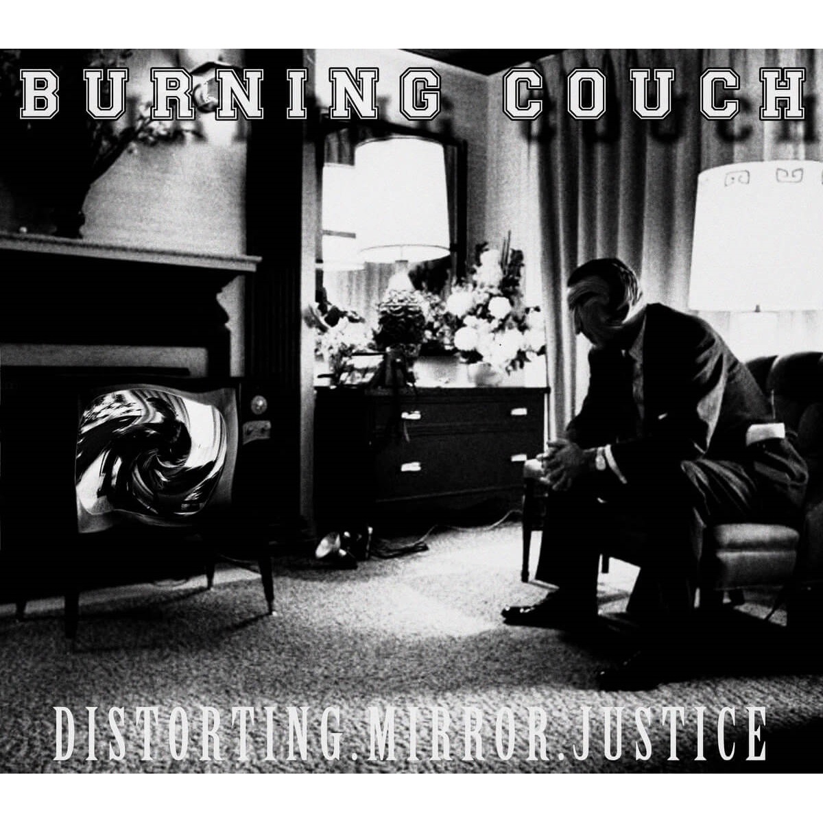 BURNING COUCH - Distorting Mirror Justice cover 