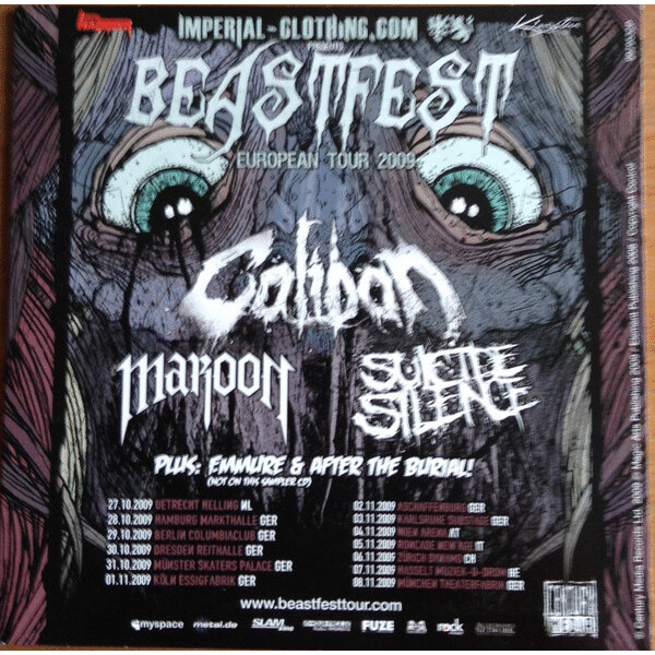 CALIBAN - Beastfest European Tour 2009 cover 